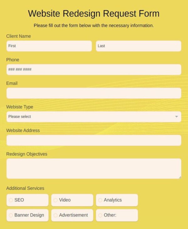 Basic Form Redesign
